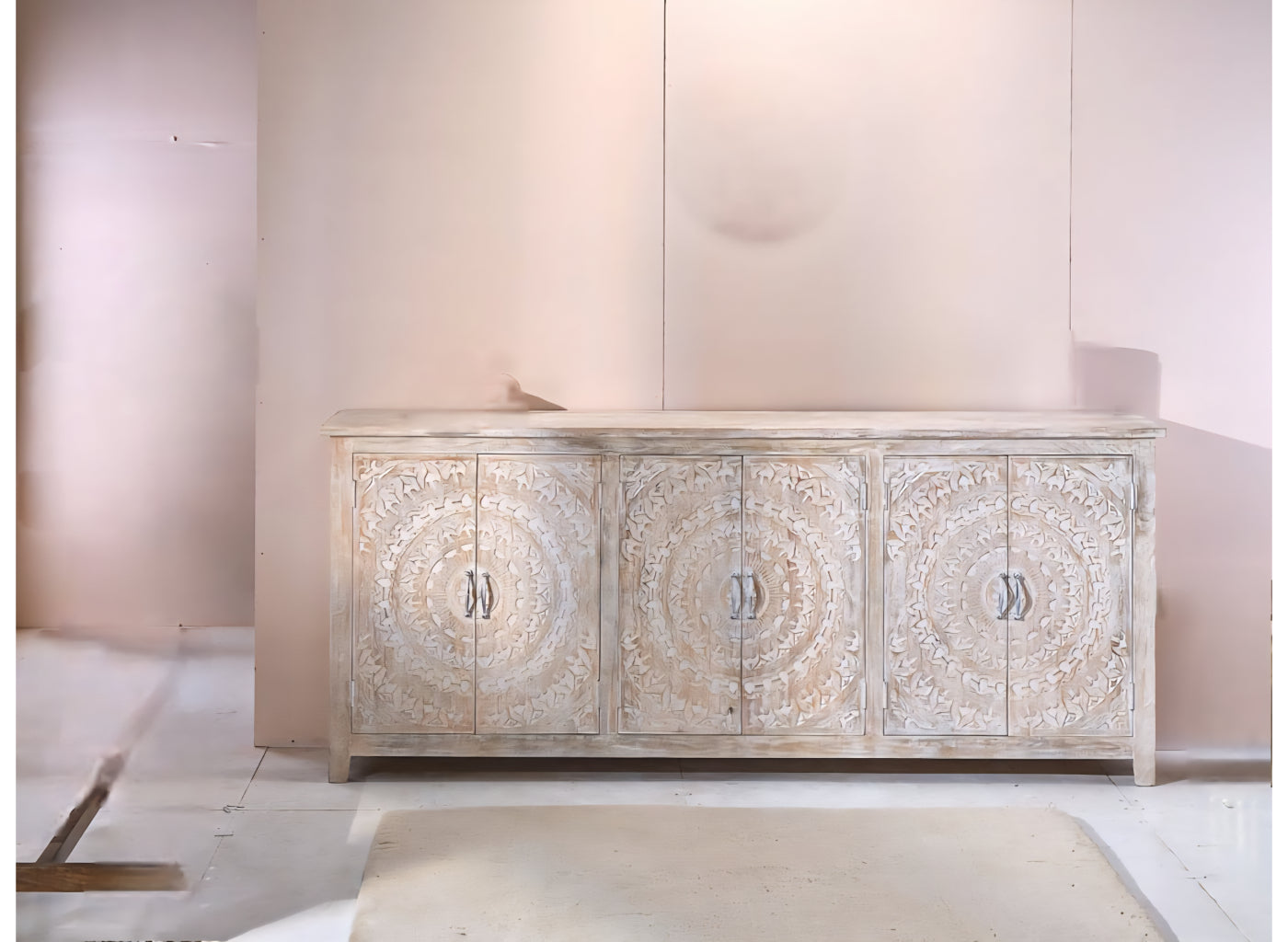 Lyan Six Doors Wood Sideboard