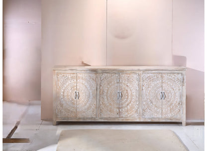 Lyan Six Doors Wood Sideboard