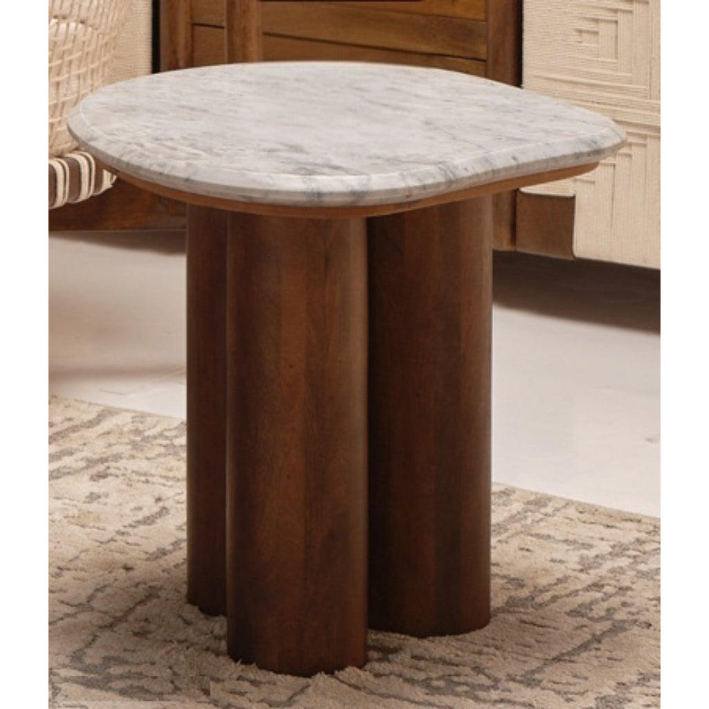 LOOMLAN Fiondra Marble Top Side Table