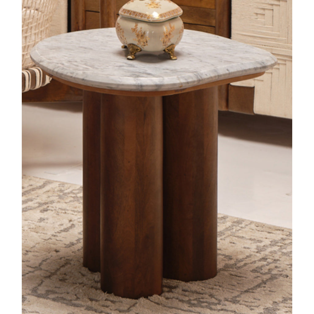 LOOMLAN Fiondra Marble Top Side Table