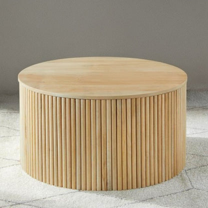Varnor Wooden Round Coffee Table