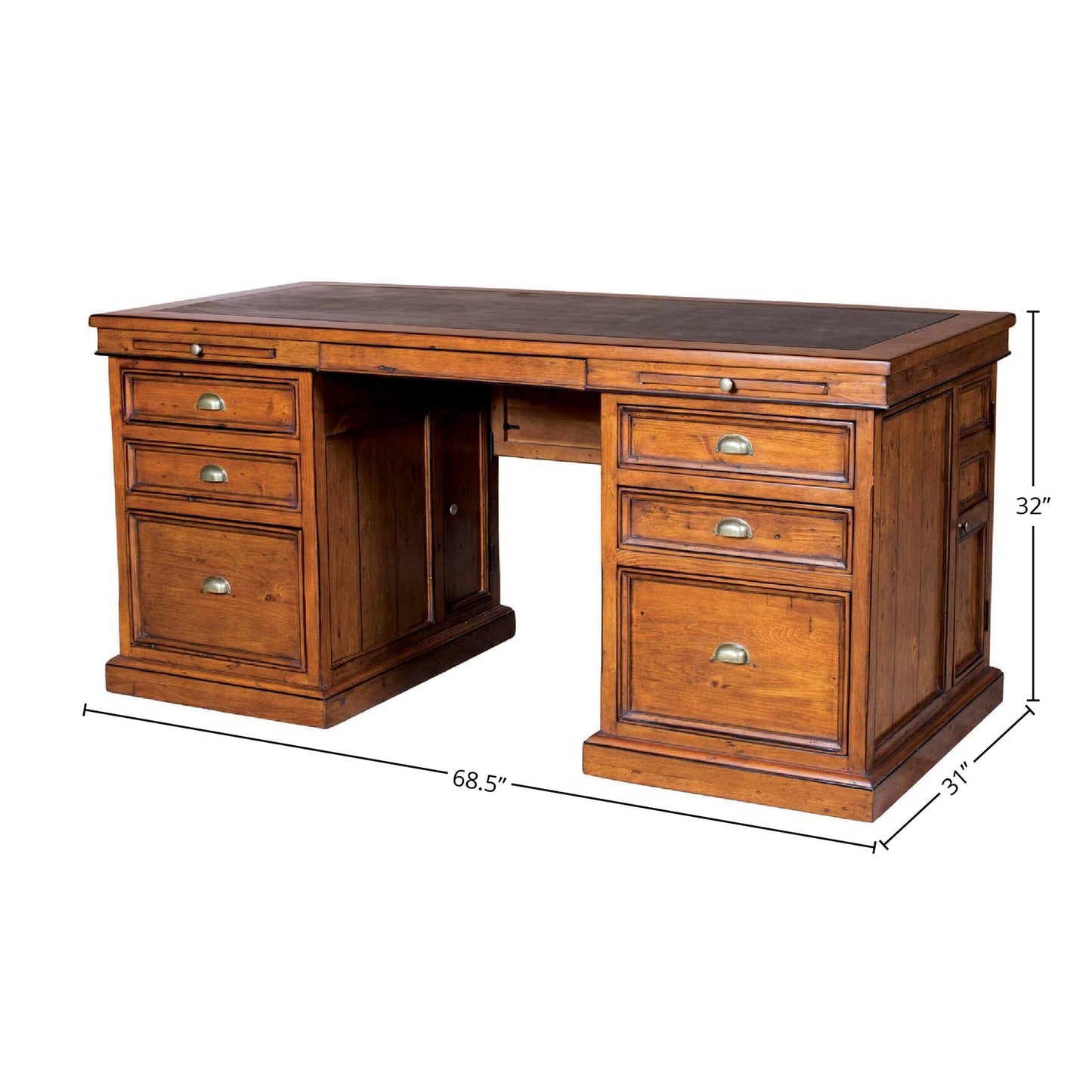 Lifestyle Solid Wooden Double Desk