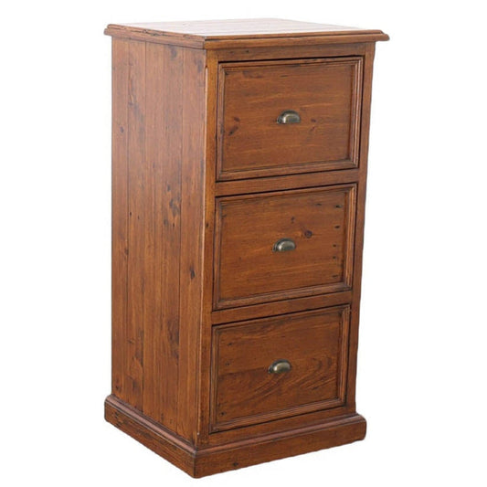 Lifestyle Three Drawers Wooden File Cabinet