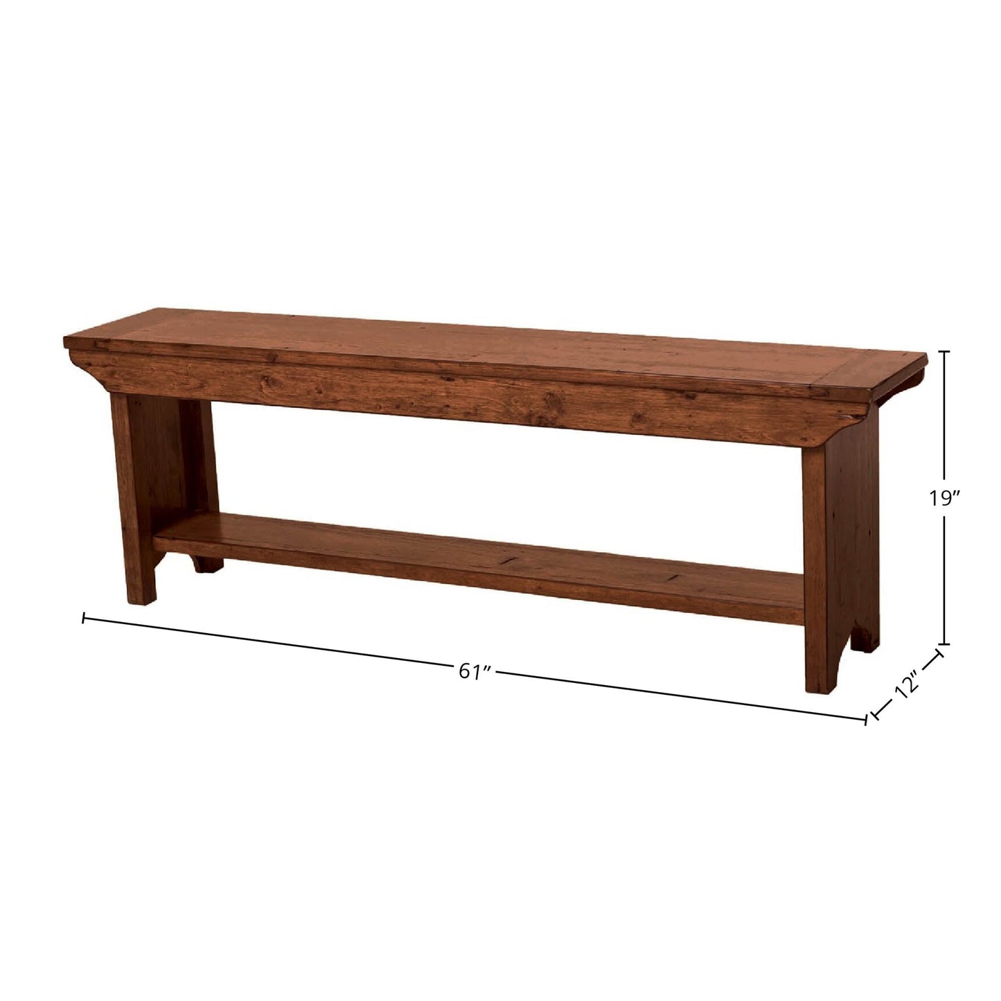 LH Home Irish Coast Regular Wooden Dining Bench