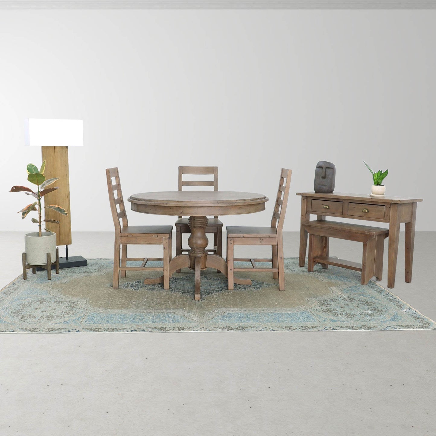 LH Home Irish Coast Wooden Dining Bench