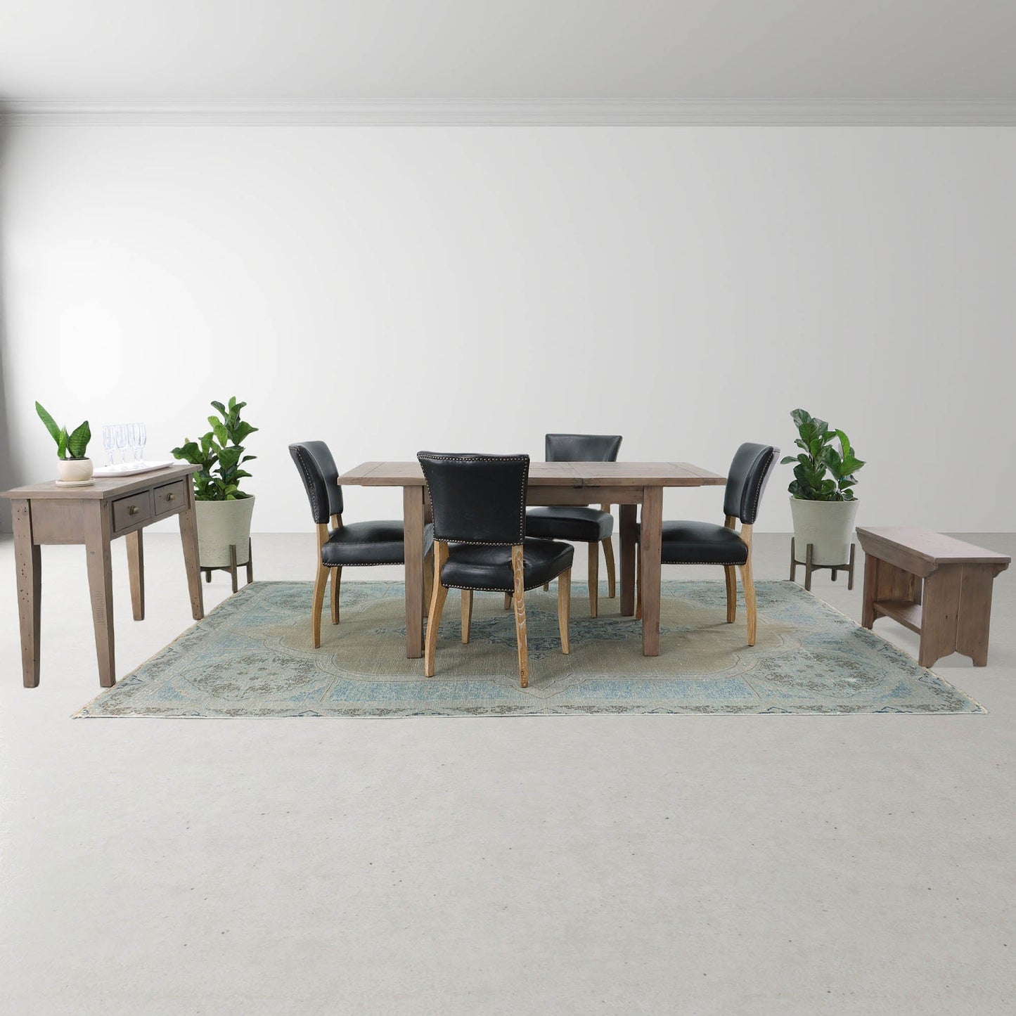 LH Home Irish Coast Wooden Dining Bench