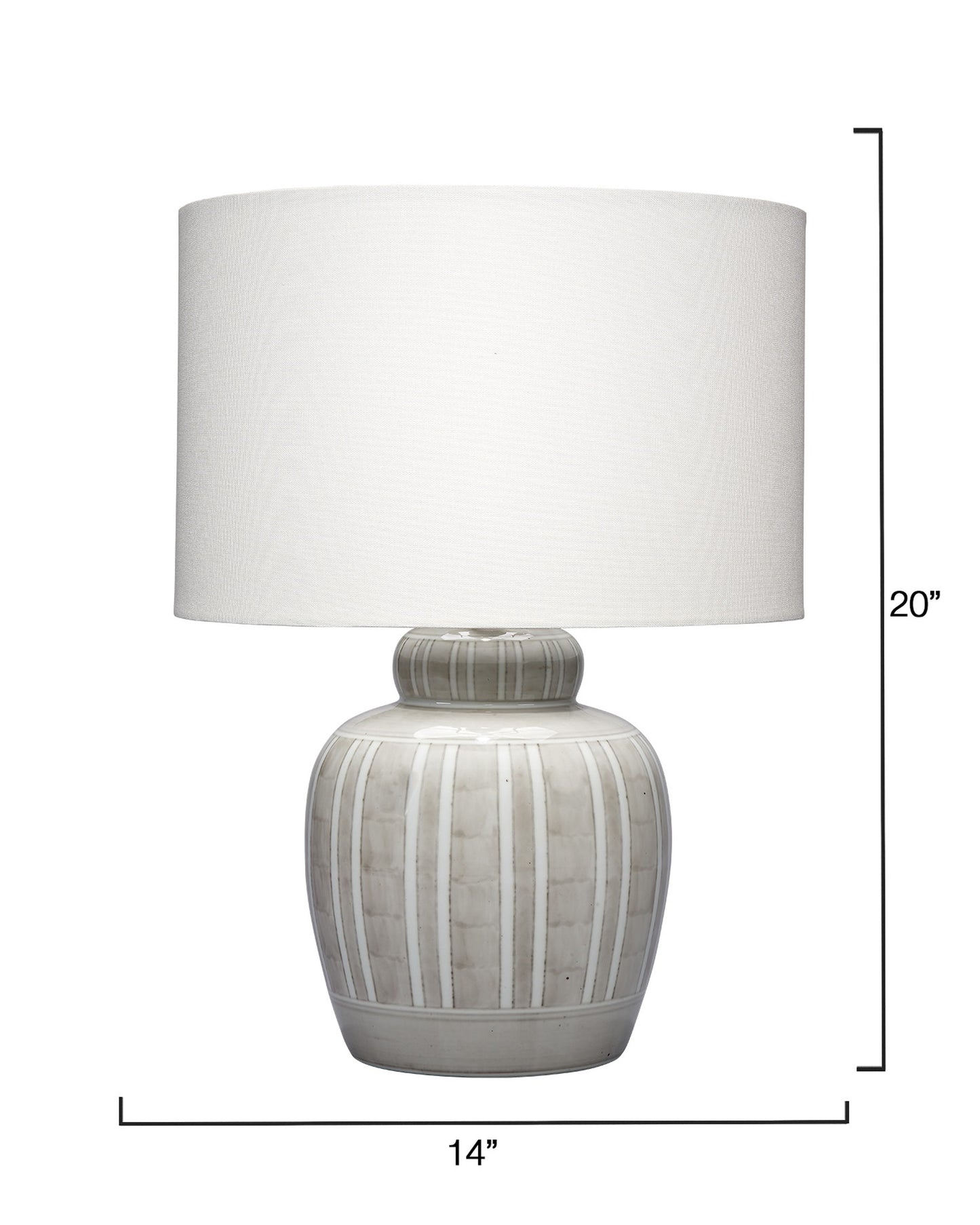 Arthur Ceramic Table Lamp Grey Elegant Design For Any Room