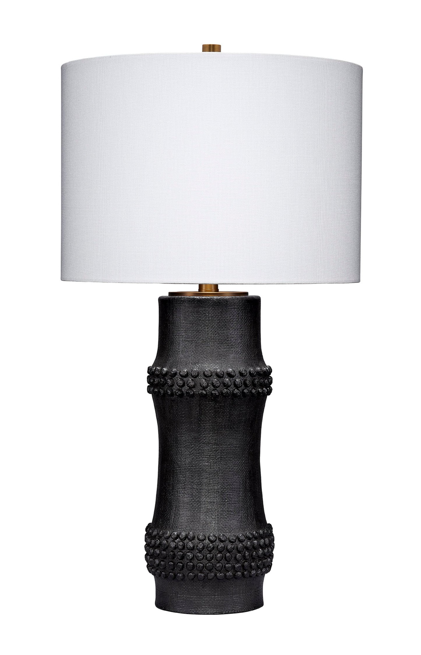 Rail Polyresin Table Lamp Black Elegant Home Lighting