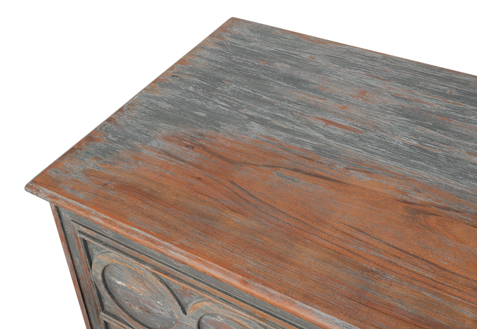 Sarreid La Cercle Six Drawers Grey Sideboard