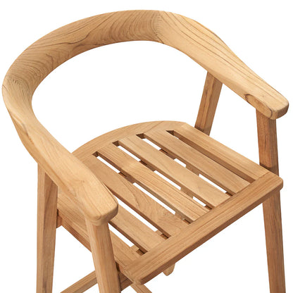 La Costa Teak Patio Round Bar Dining Set 3PC