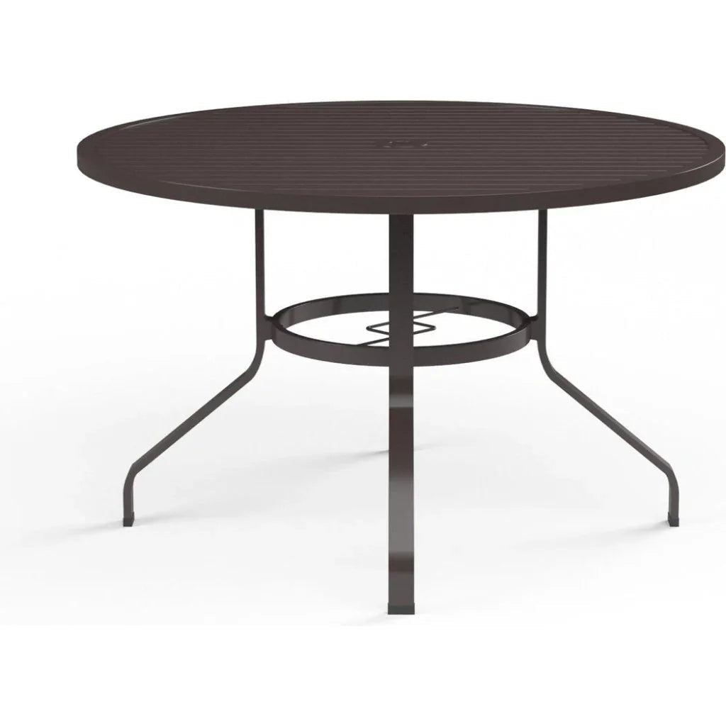 La Jolla Aluminum Round Outdoor Dining Table