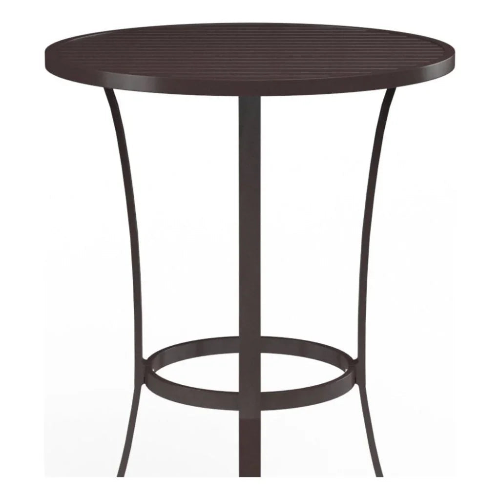 La Jolla Aluminum Round Outdoor Pub Table -- view 2