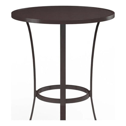 La Jolla Aluminum Round Outdoor Pub Table -- view 2