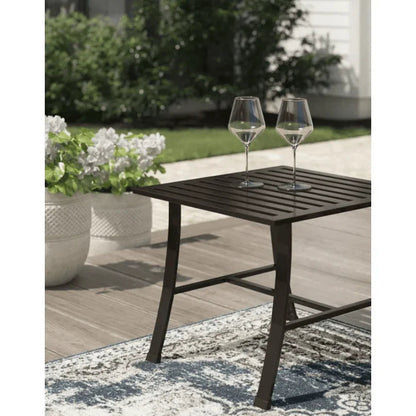 La Jolla Aluminum Square Outdoor End Table -- view 3