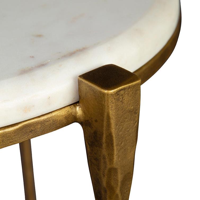 Lebller Table Marble Top Round Side Table | Sideboards and Things