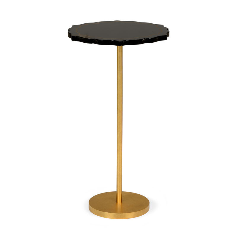 Chelsea House Lacquer Top Iron Made Side Table