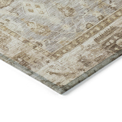 Addison Rugs Laeel Brown Washable Indoor-Outdoor Rug