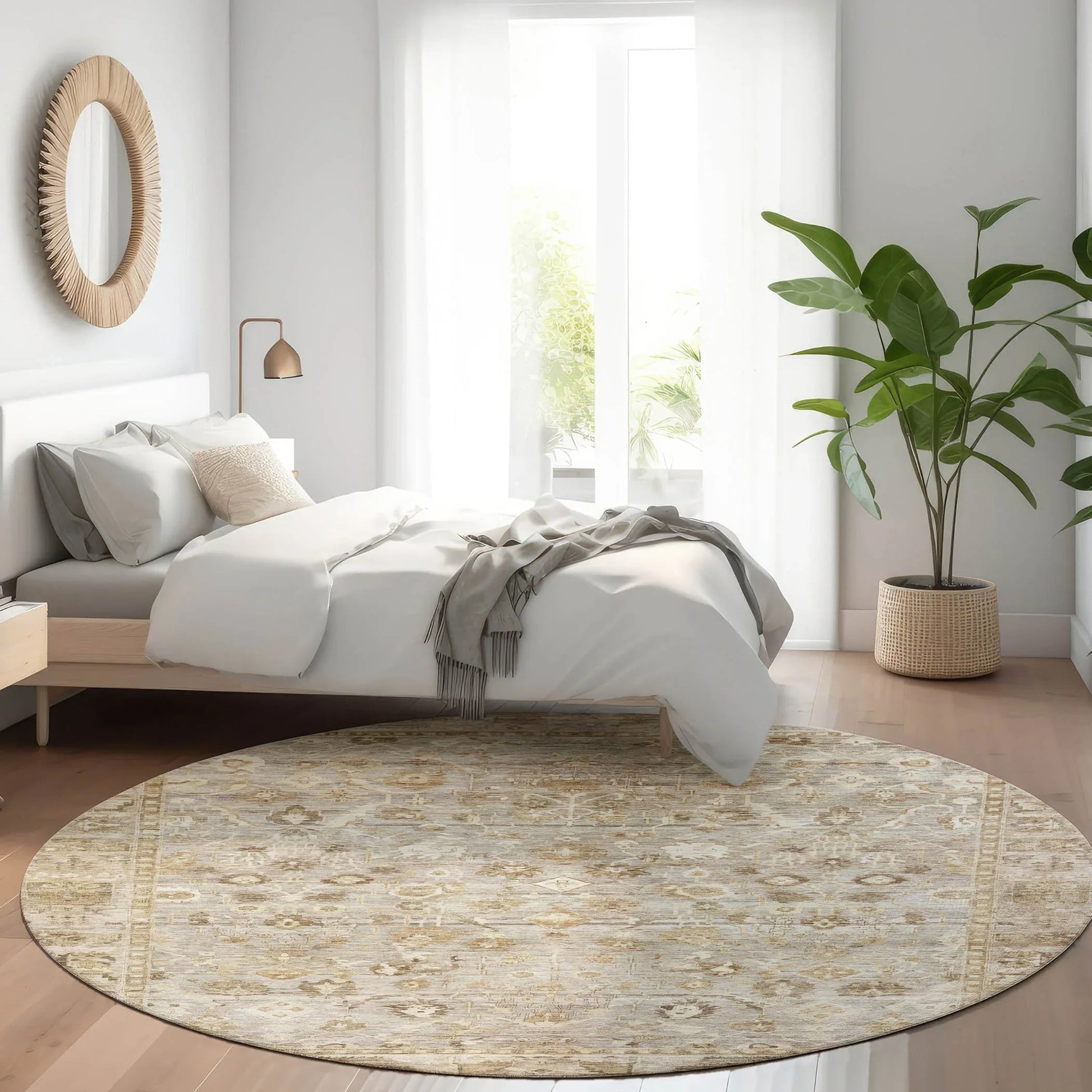 Addison Rugs Laeel Brown Washable Indoor-Outdoor Rug