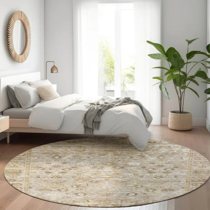 Addison Rugs Laeel Brown Washable Indoor-Outdoor Rug