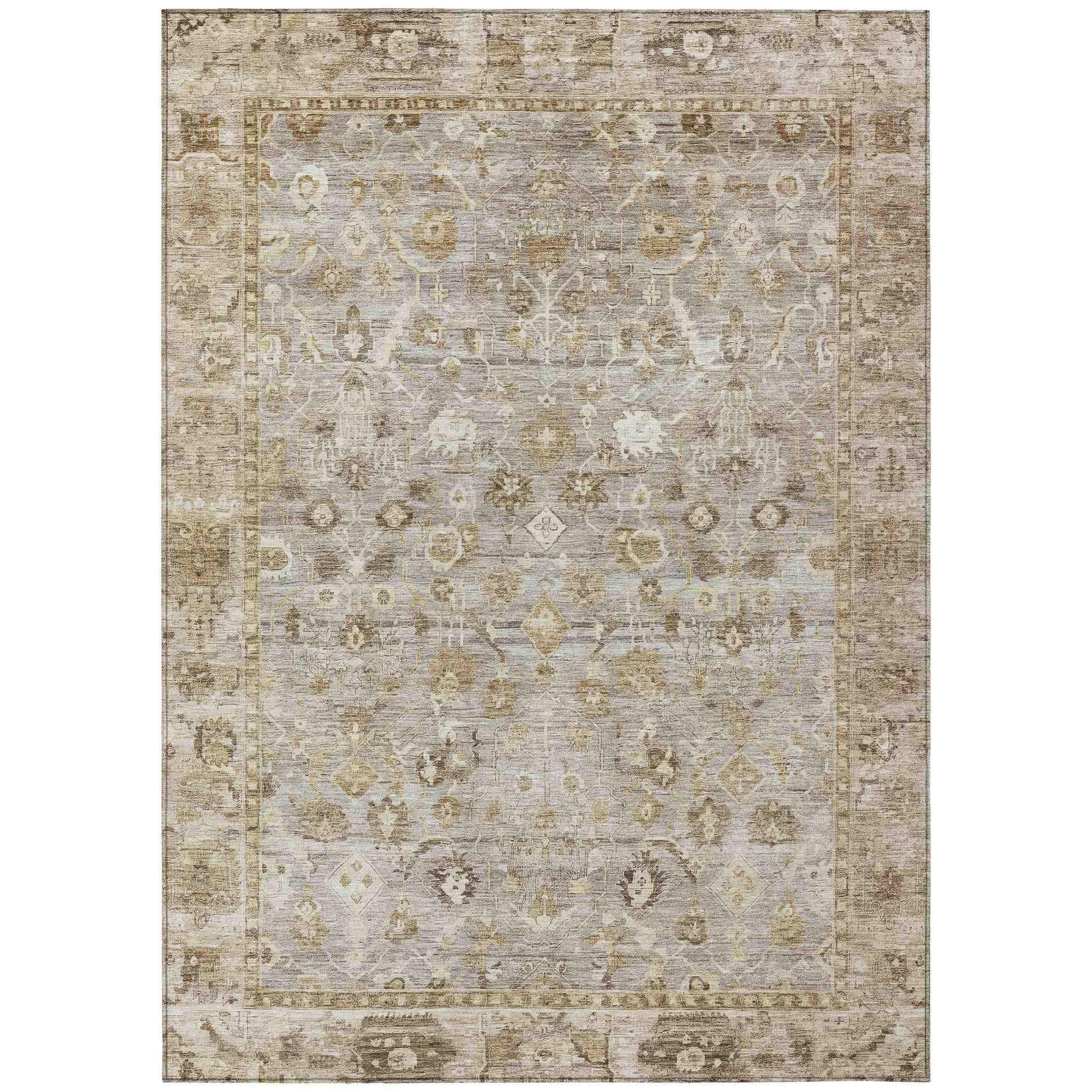 Addison Rugs Laeel Brown Washable Indoor-Outdoor Rug