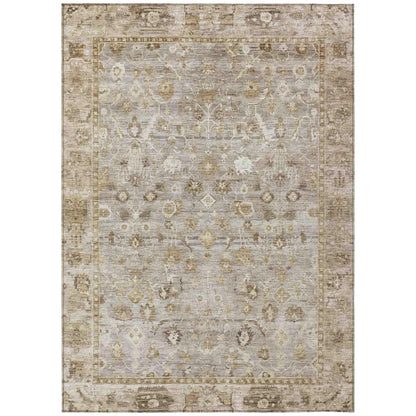 Addison Rugs Laeel Brown Washable Indoor-Outdoor Rug