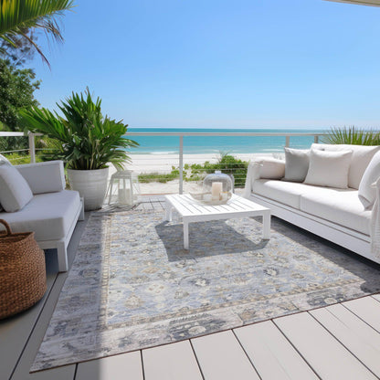 Addison Rugs Laeel Sky Washable Indoor-Outdoor Rug