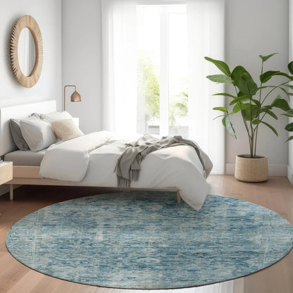 Addison Rugs Laeon Blue Washable Indoor-Outdoor Rug