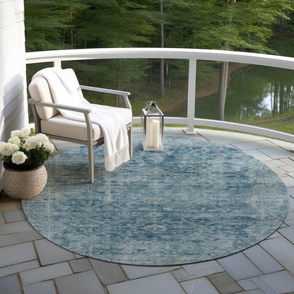 Addison Rugs Laeon Blue Washable Indoor-Outdoor Rug