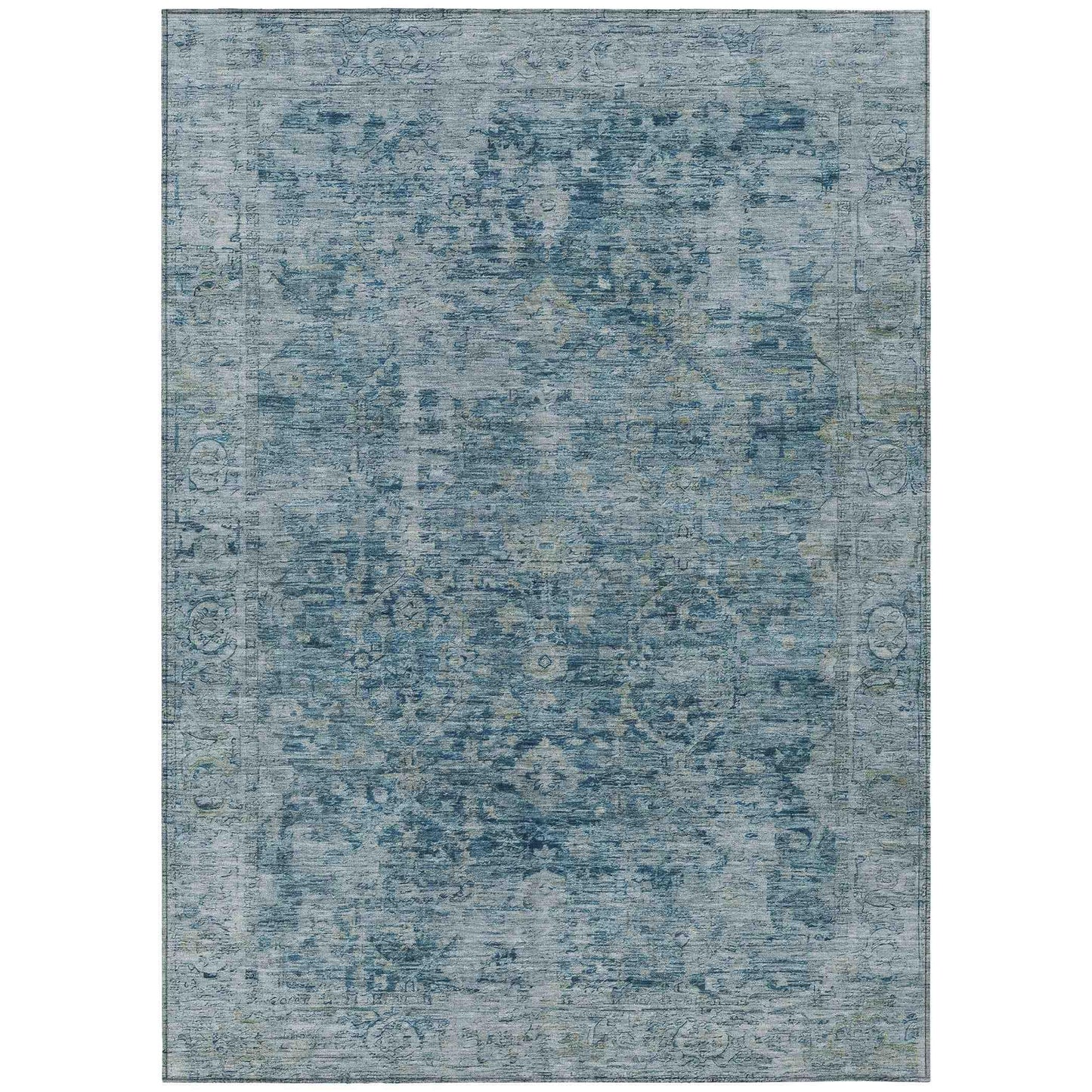 Addison Rugs Laeon Blue Washable Indoor-Outdoor Rug