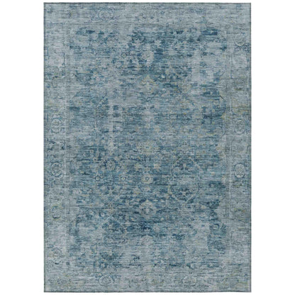 Addison Rugs Laeon Blue Washable Indoor-Outdoor Rug