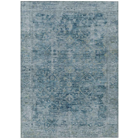 Addison Rugs Laeon Blue Washable Indoor-Outdoor Rug