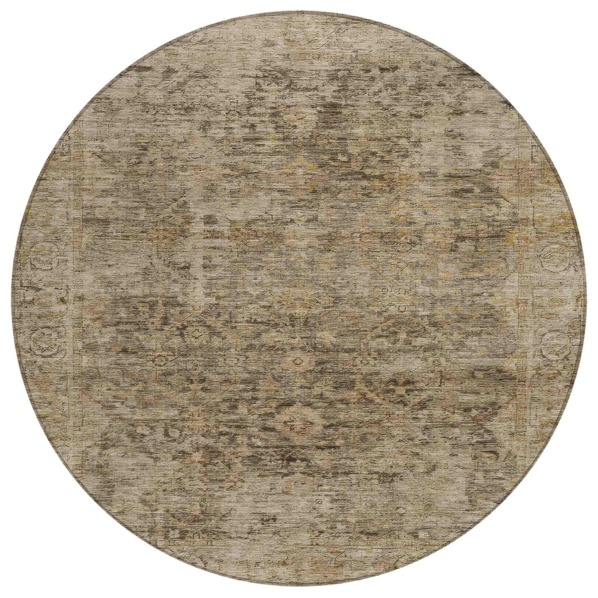 Addison Rugs Laeon Brown Washable Indoor-Outdoor Rug