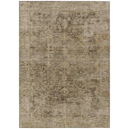 Addison Rugs Laeon Brown Washable Indoor-Outdoor Rug