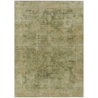 Addison Rugs Laeon Green Washable Indoor-Outdoor Rug