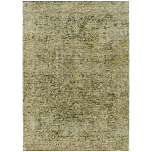 Addison Rugs Laeon Green Washable Indoor-Outdoor Rug