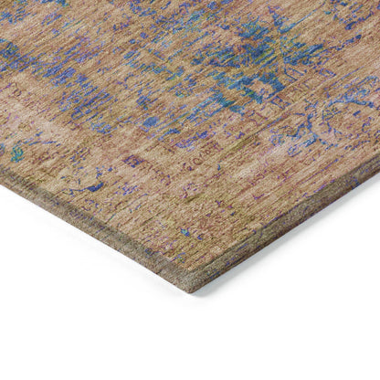 Addison Rugs Laeon Navy Washable Indoor-Outdoor Rug