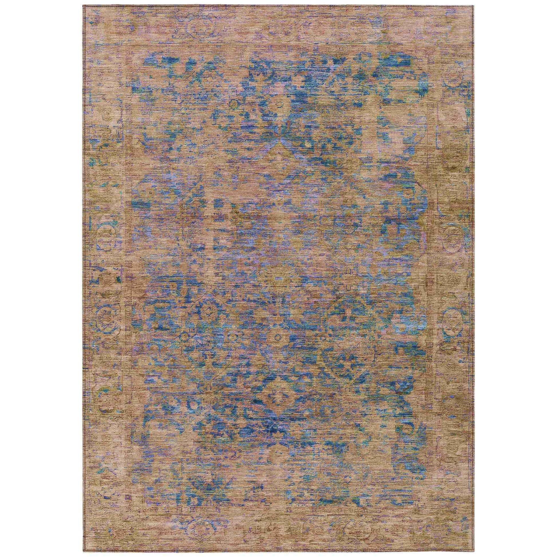 Addison Rugs Laeon Navy Washable Indoor-Outdoor Rug
