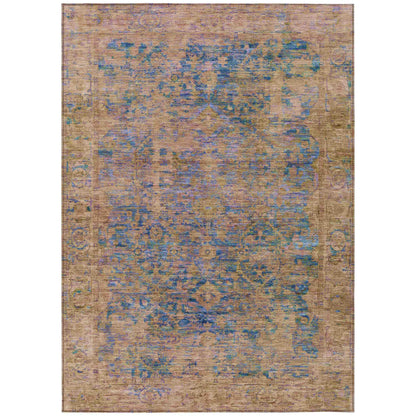Addison Rugs Laeon Navy Washable Indoor-Outdoor Rug