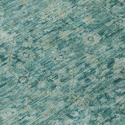 Addison Rugs Laeon Teal Washable Indoor-Outdoor Rug