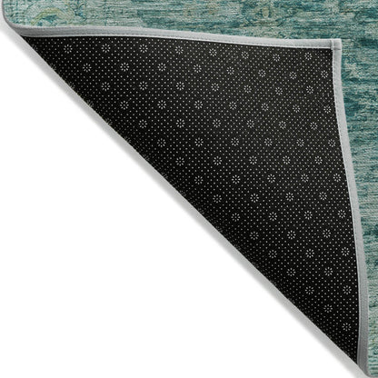 Addison Rugs Laeon Teal Washable Indoor-Outdoor Rug
