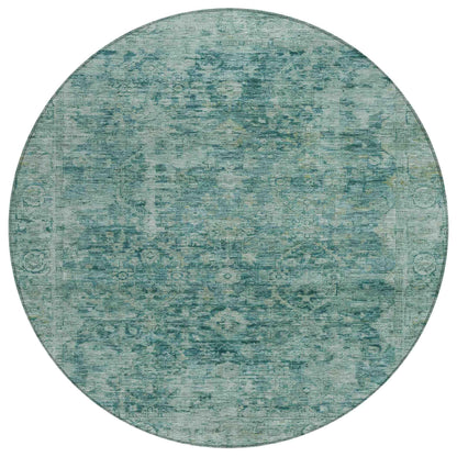 Addison Rugs Laeon Teal Washable Indoor-Outdoor Rug
