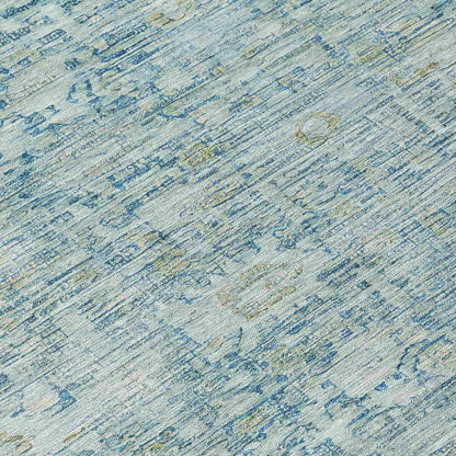 Addison Rugs Laeora Blue Washable Indoor-Outdoor Rug
