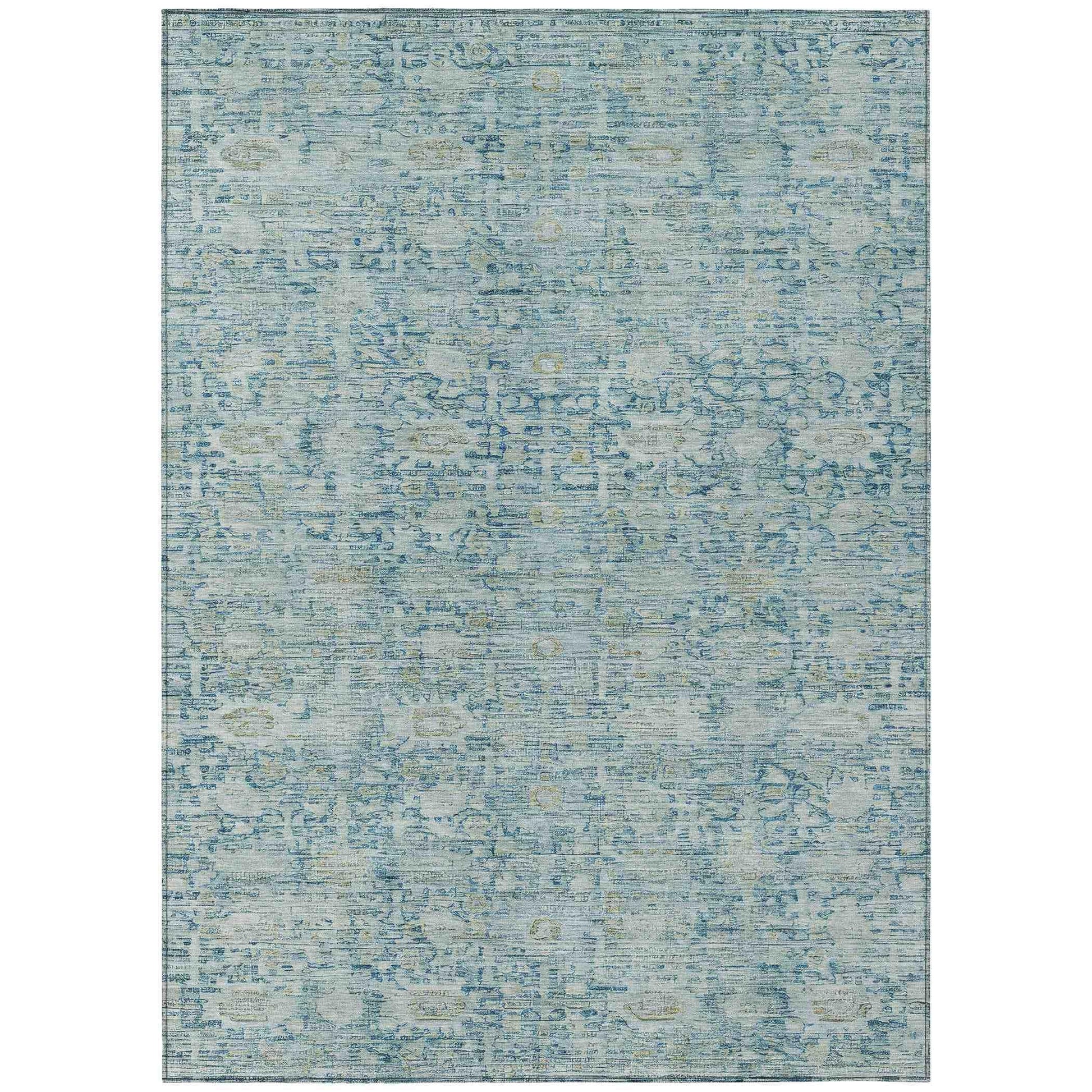 Addison Rugs Laeora Blue Washable Indoor-Outdoor Rug
