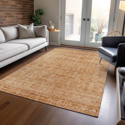 Addison Rugs Laeora Orange Washable Indoor-Outdoor Rug