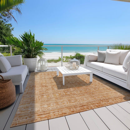 Addison Rugs Laeora Orange Washable Indoor-Outdoor Rug
