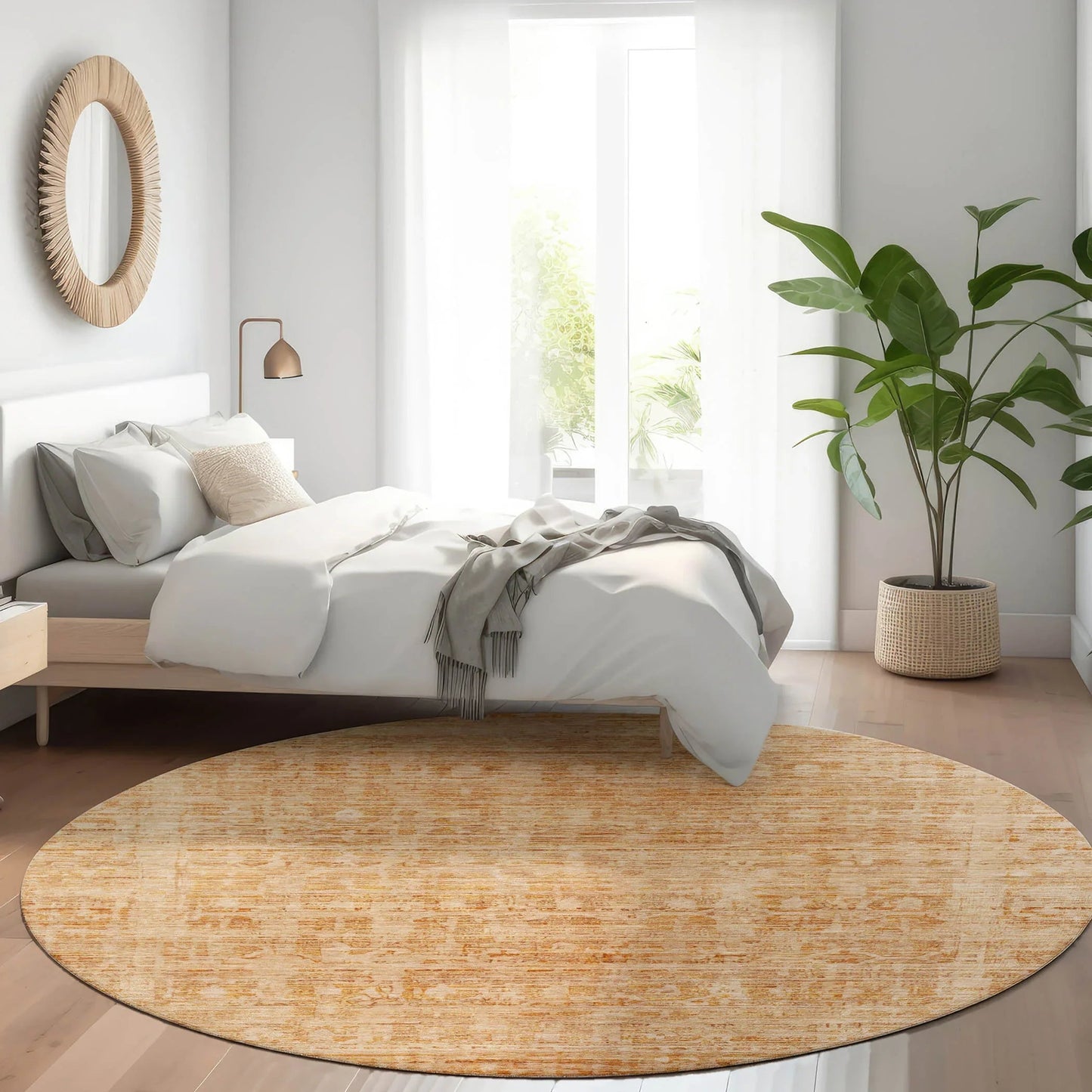 Addison Rugs Laeora Orange Washable Indoor-Outdoor Rug