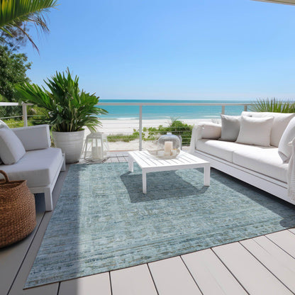 Addison Rugs Laeoril Blue Washable Indoor-Outdoor Rug