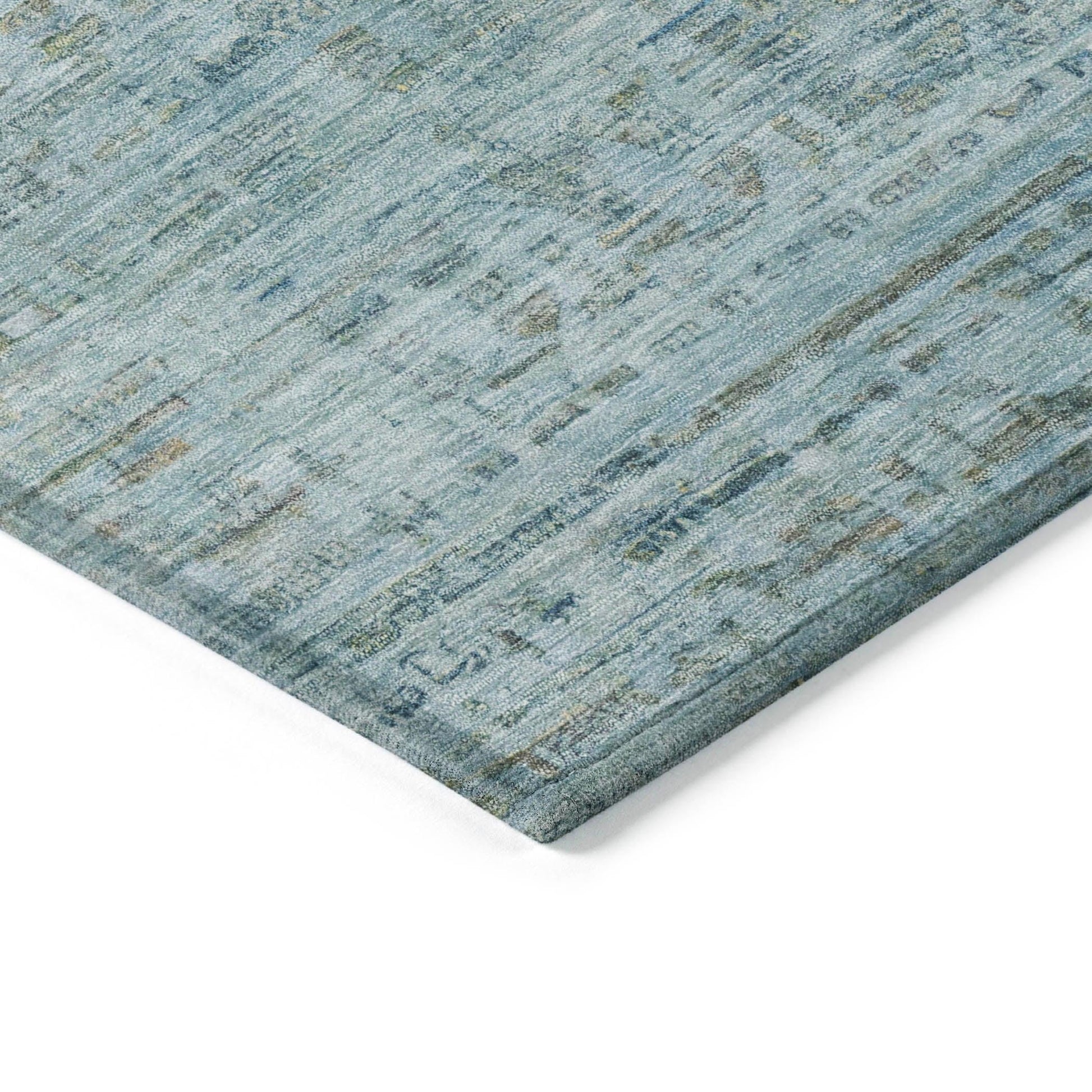 Addison Rugs Laeoril Blue Washable Indoor-Outdoor Rug