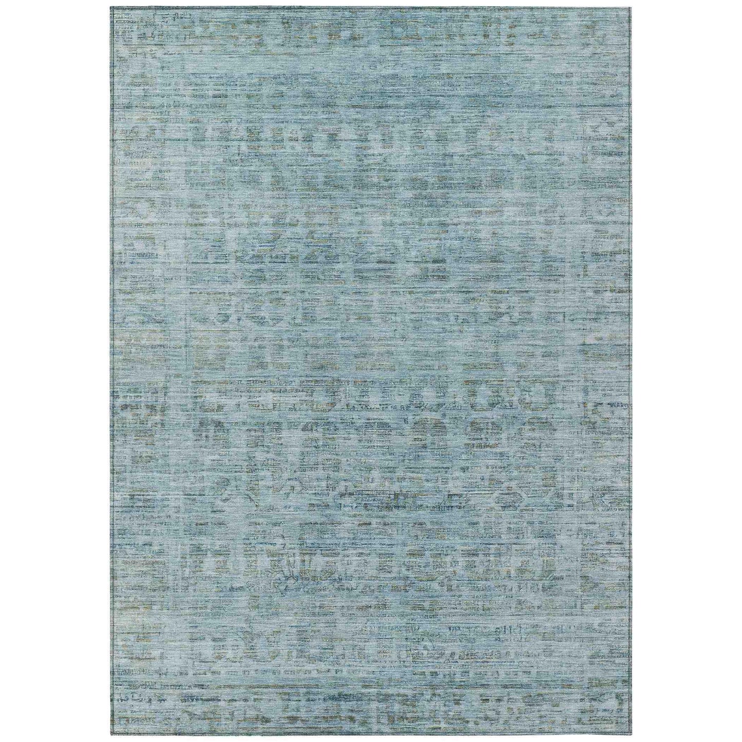 Addison Rugs Laeoril Blue Washable Indoor-Outdoor Rug