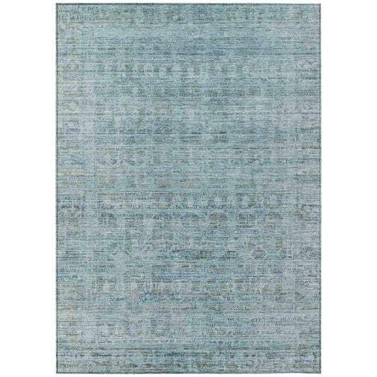 Addison Rugs Laeoril Blue Washable Indoor-Outdoor Rug